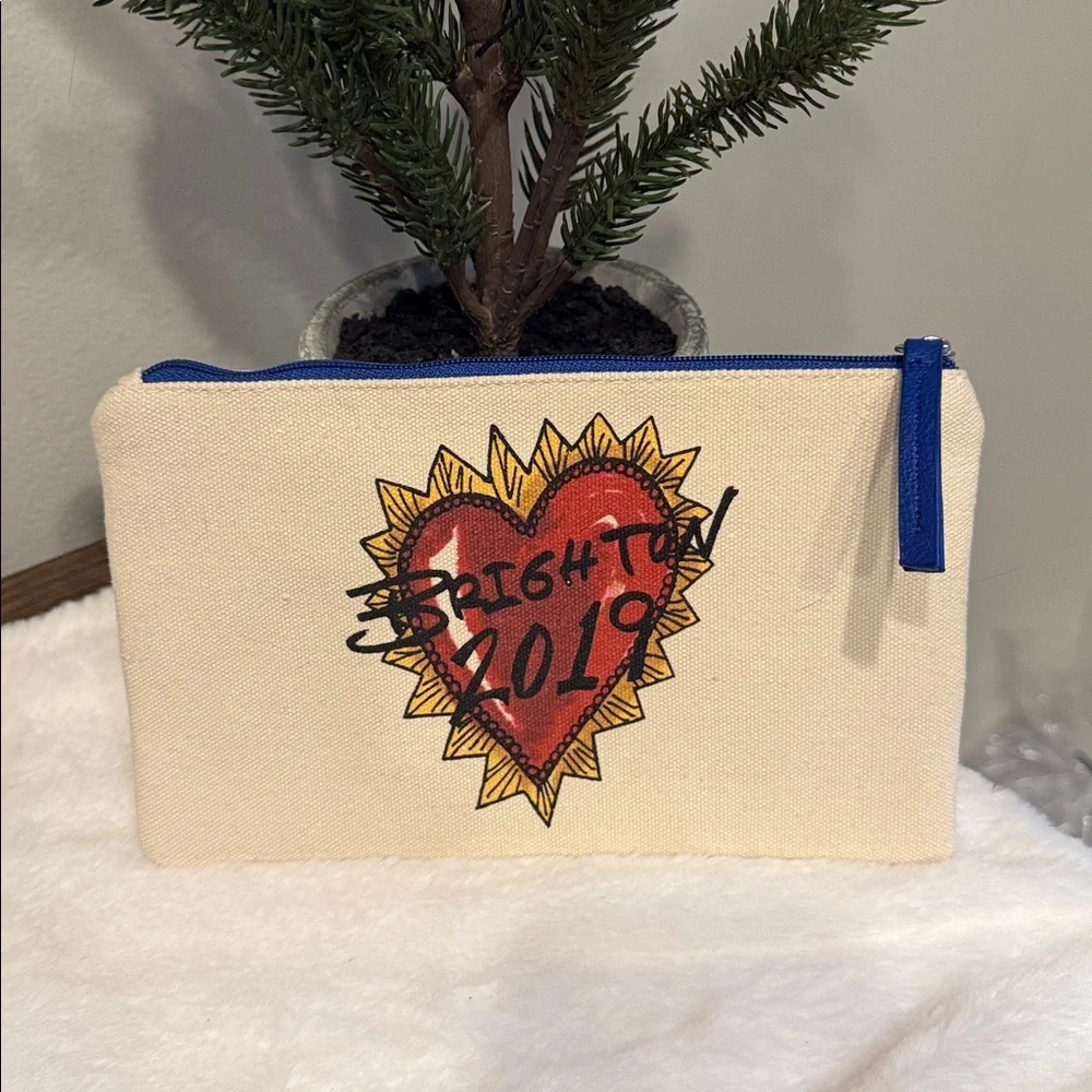 Brighton 2019, Love of Art, Canvas Zippered Pouch—Cosmetic Bag